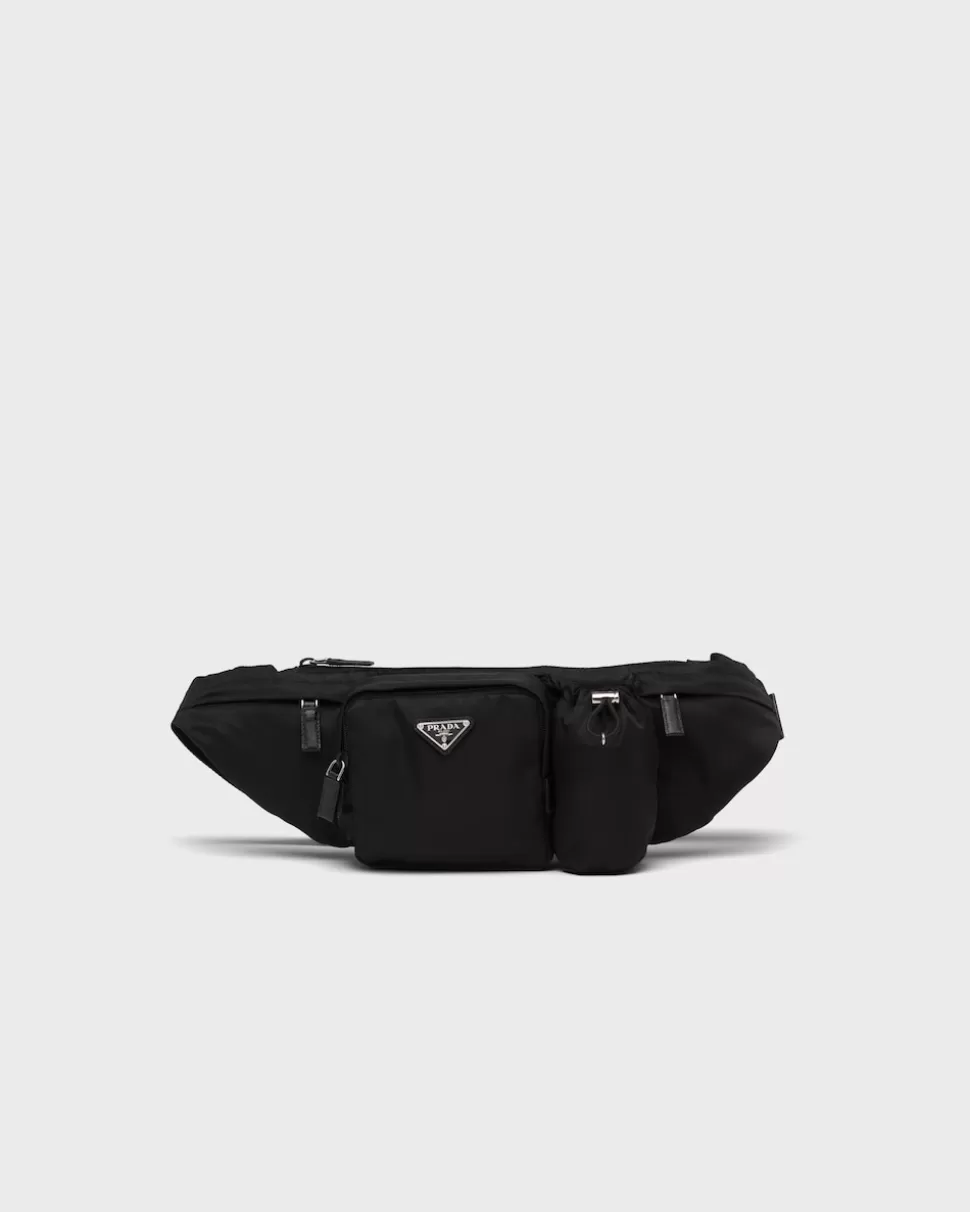 Prada Riñonera De Re-nylon Y Piel Saffiano^ COLECCIÓN MASCULINA