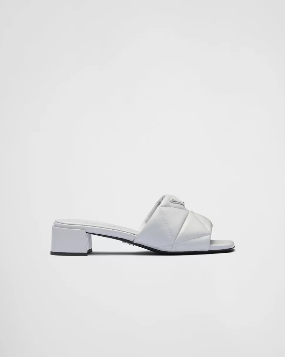 Prada Sandalias De Napa Acolchada^Mujer PANTUFLAS Y CHINELAS