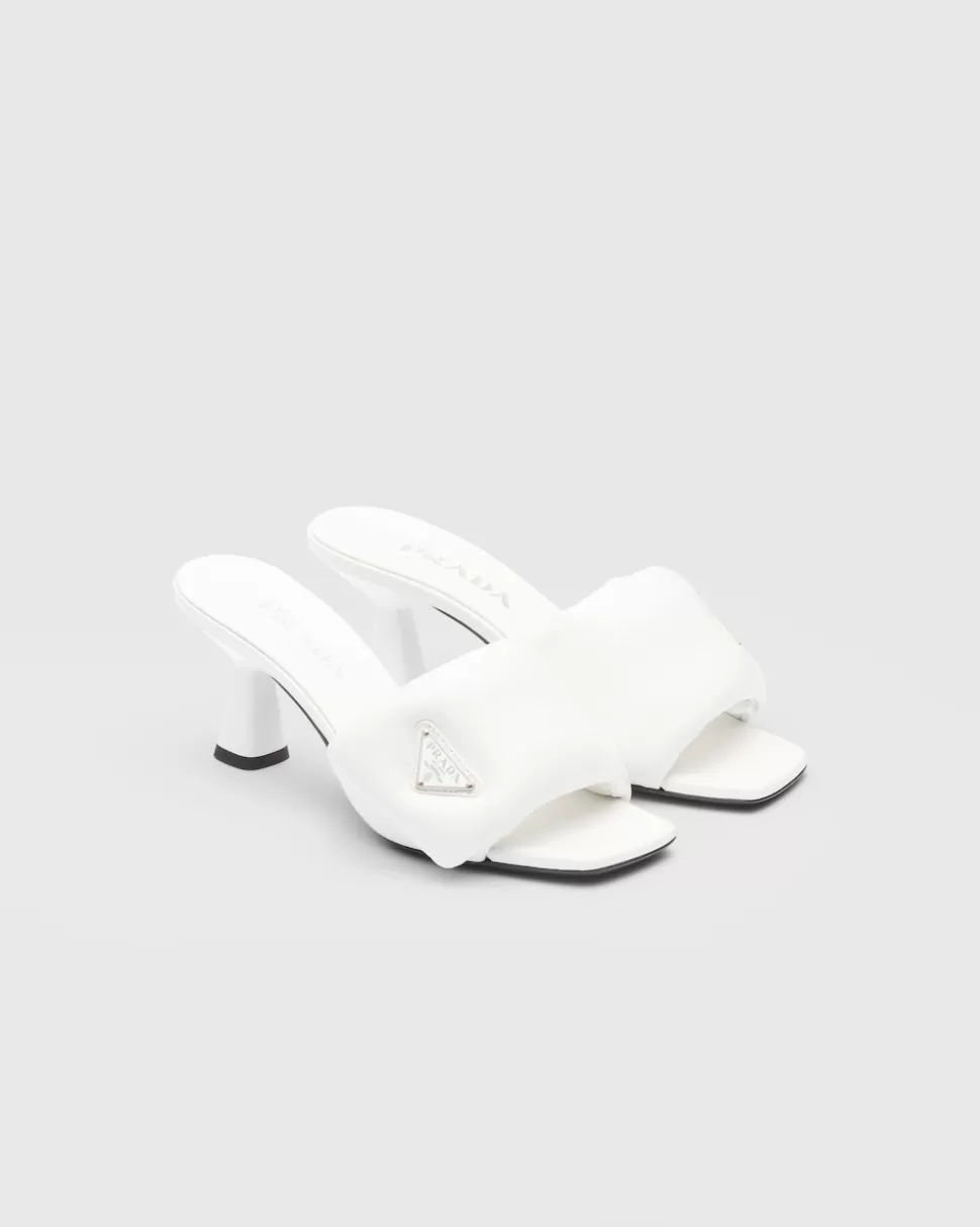 Prada Sandalias De Napa Acolchada Soft^Mujer PANTUFLAS Y CHINELAS