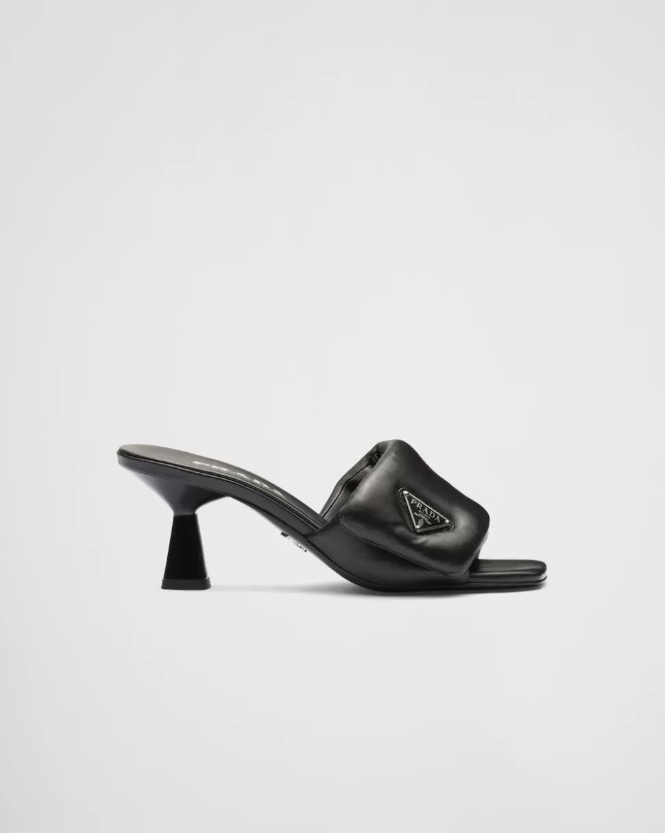 Prada Sandalias De Napa Acolchada Soft^Mujer PANTUFLAS Y CHINELAS