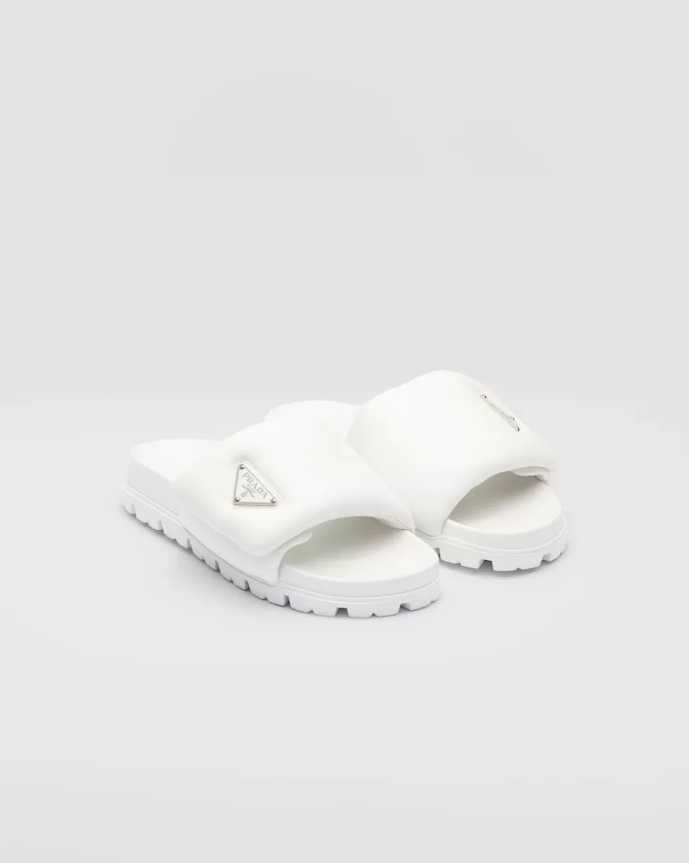 Prada Sandalias De Napa Acolchada Soft^Mujer PANTUFLAS Y CHINELAS