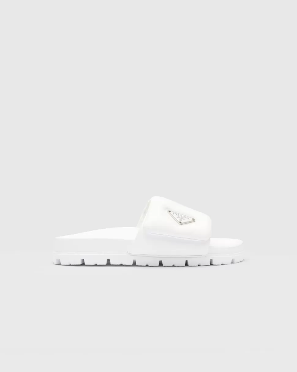 Prada Sandalias De Napa Acolchada Soft^Mujer PANTUFLAS Y CHINELAS