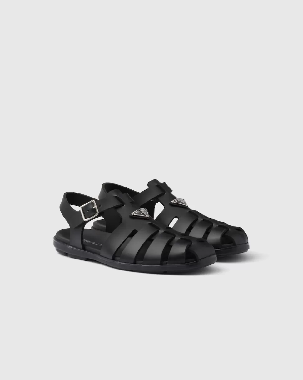 Prada Sandalias De Pescador De Goma^Hombre SANDALIAS