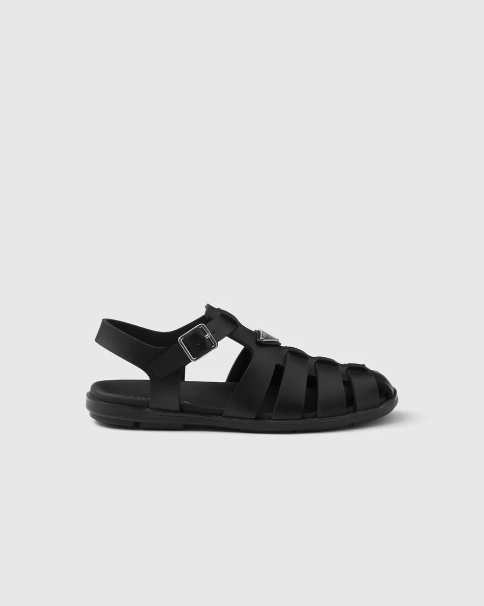 Prada Sandalias De Pescador De Goma^Hombre SANDALIAS