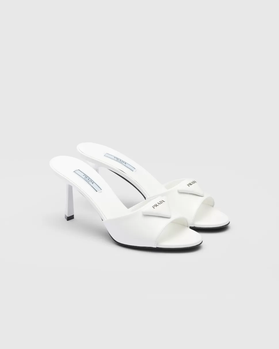 Prada Sandalias De Piel Cepillada^Mujer PANTUFLAS Y CHINELAS
