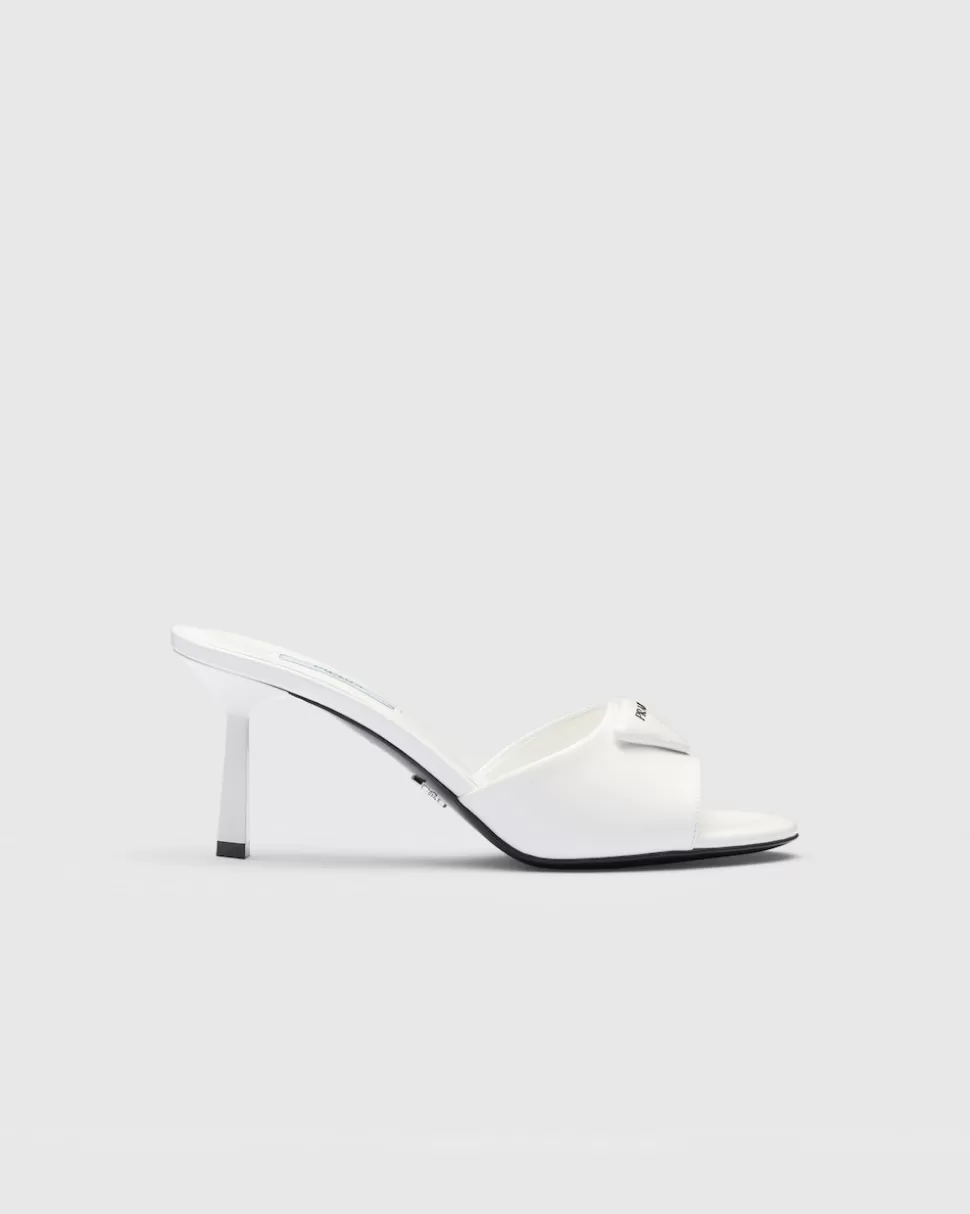 Prada Sandalias De Piel Cepillada^Mujer PANTUFLAS Y CHINELAS