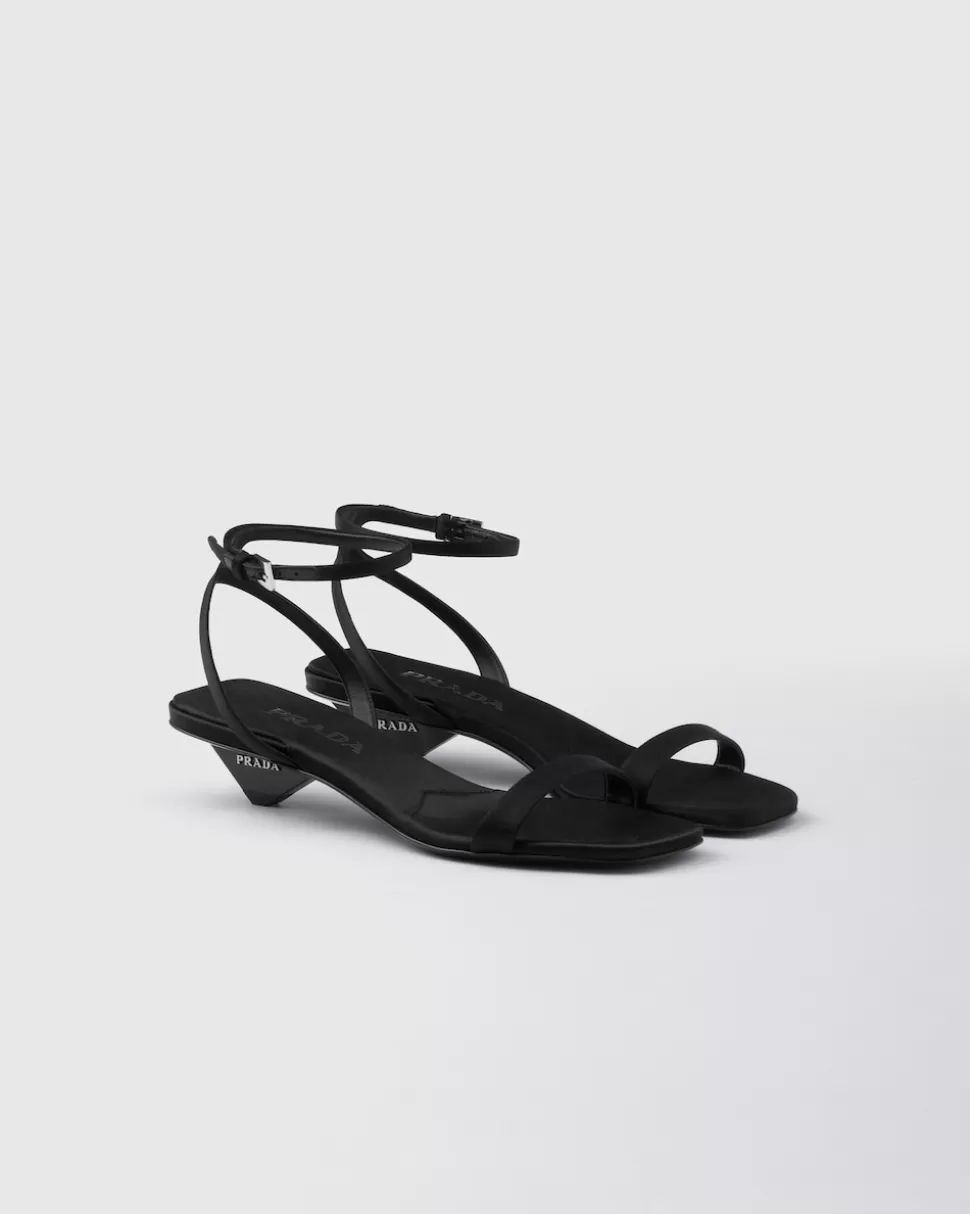 Prada Sandalias De Satén^Mujer SANDALIAS