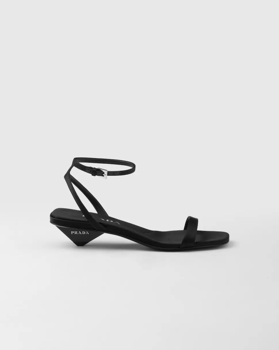 Prada Sandalias De Satén^Mujer SANDALIAS