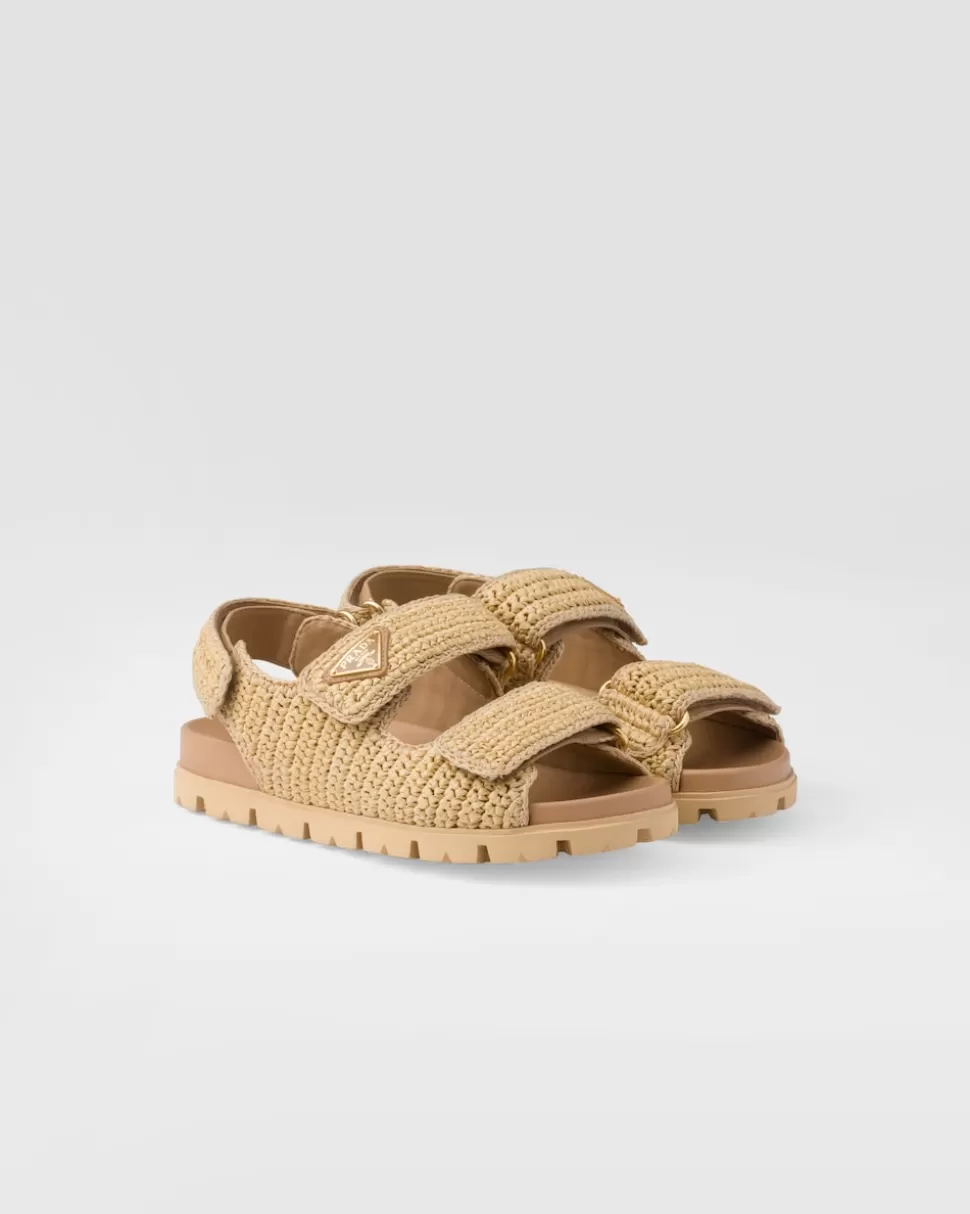 Prada Sandalias De Tejido Trenzado^Mujer SANDALIAS