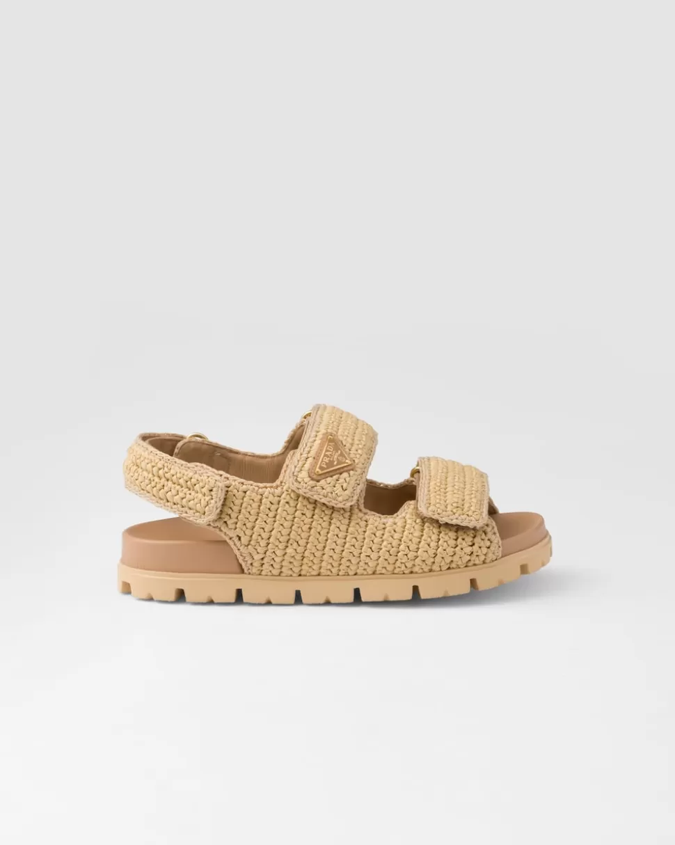 Prada Sandalias De Tejido Trenzado^Mujer SANDALIAS