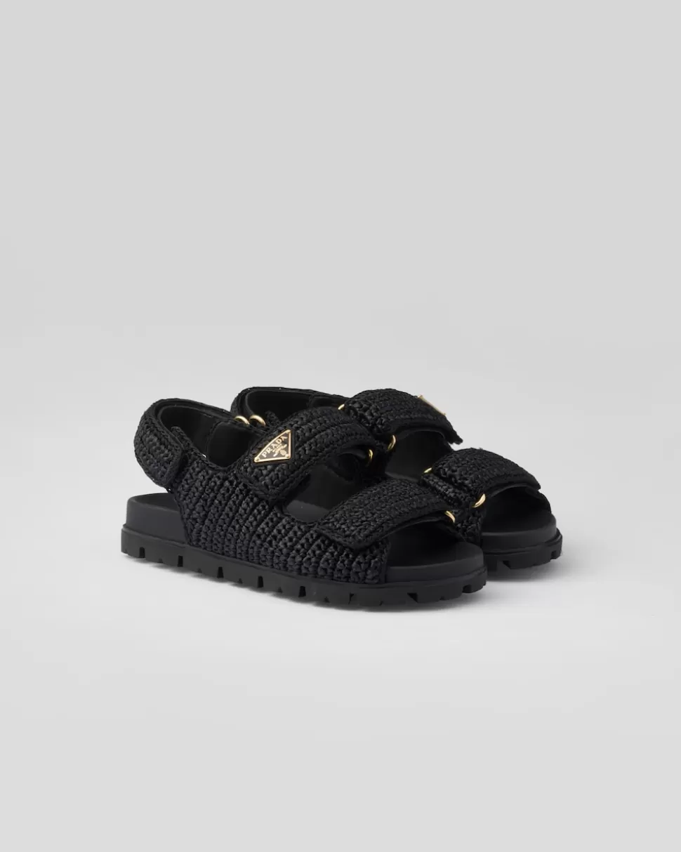 Prada Sandalias De Tejido Trenzado^Mujer SANDALIAS