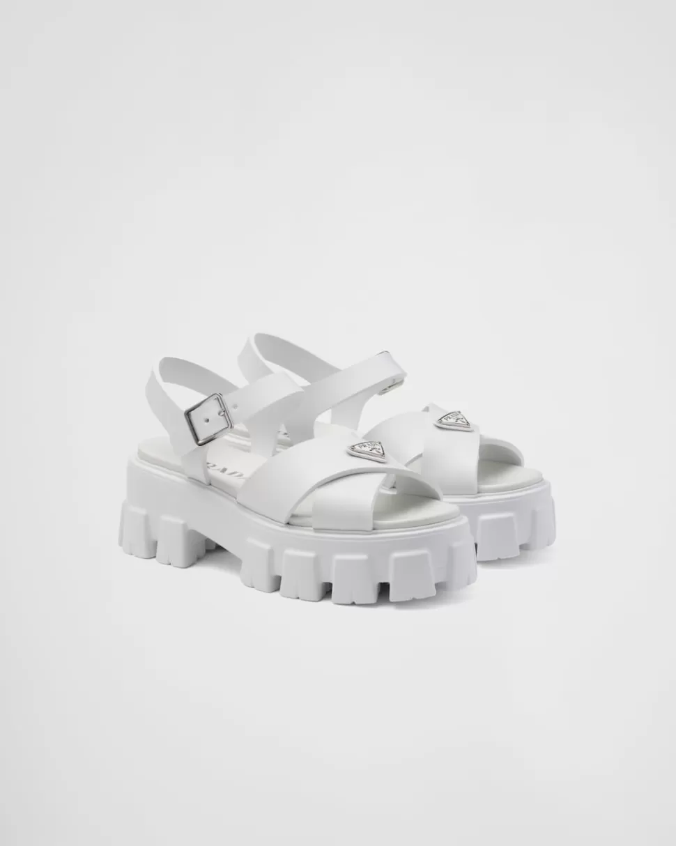 Prada Sandalias Monolith De Goma^Mujer SANDALIAS