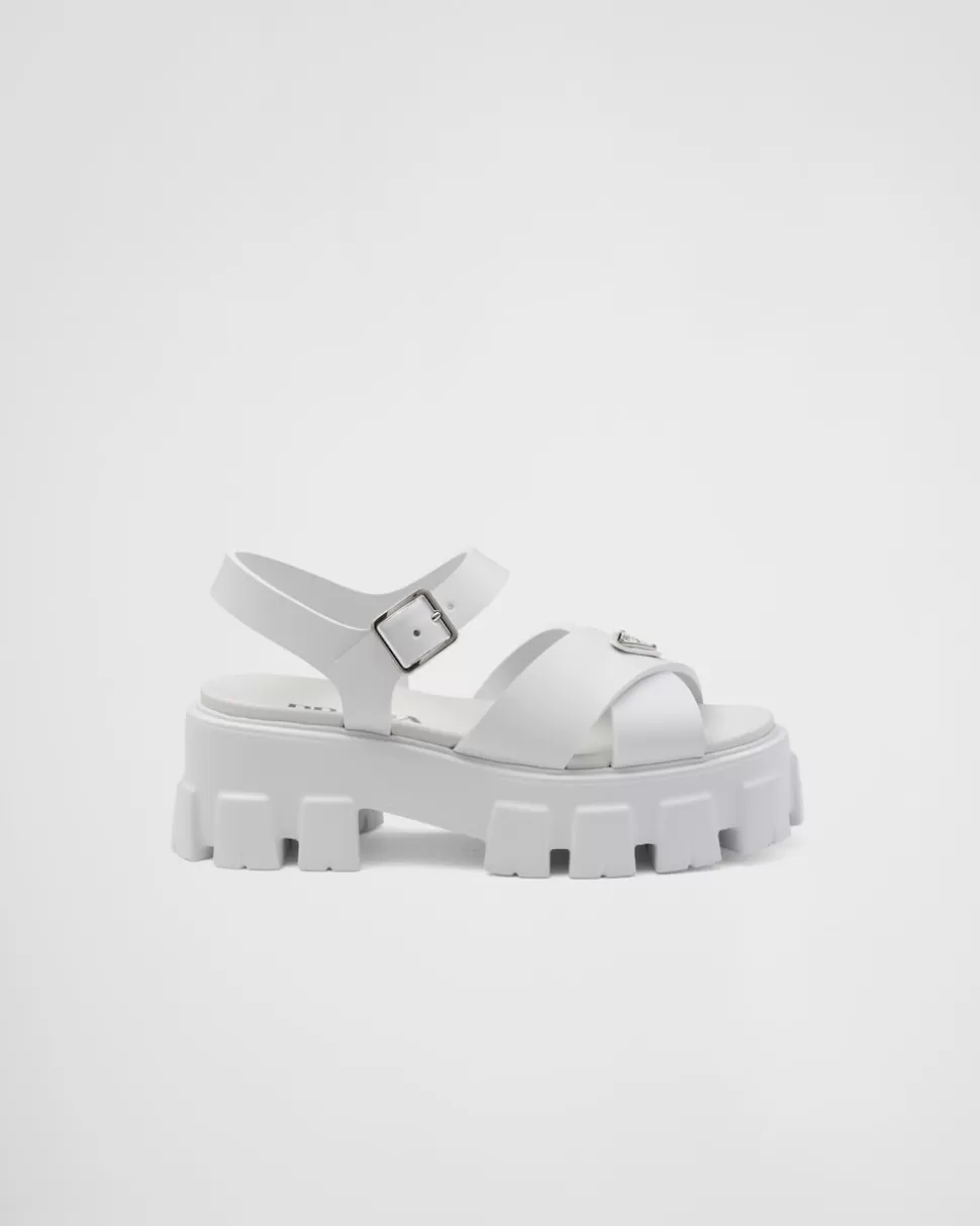Prada Sandalias Monolith De Goma^Mujer SANDALIAS