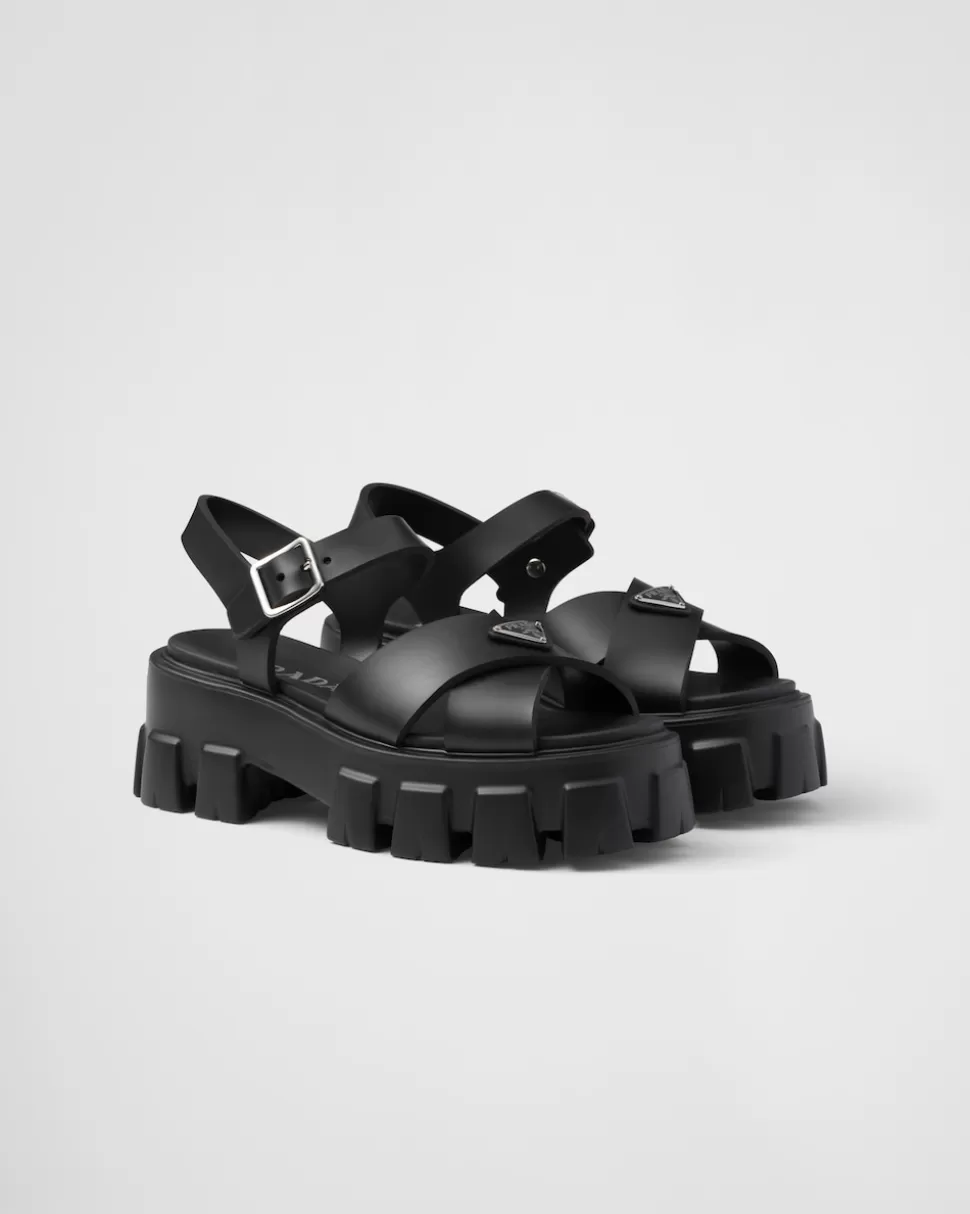 Prada Sandalias Monolith De Goma^Mujer SANDALIAS