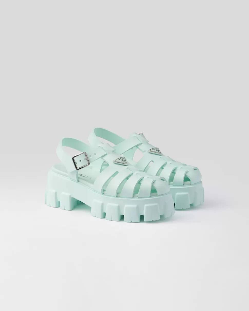 Prada Sandalias Monolith De Goma^Mujer SANDALIAS