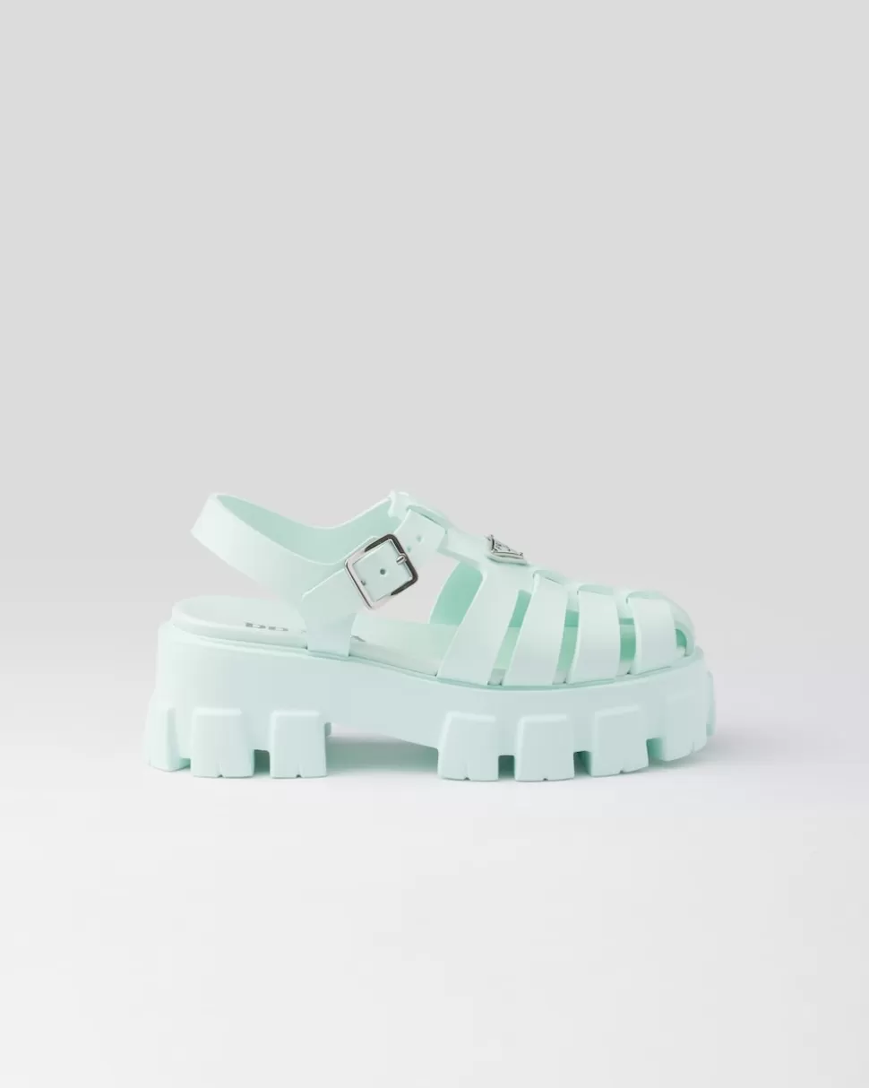 Prada Sandalias Monolith De Goma^Mujer SANDALIAS