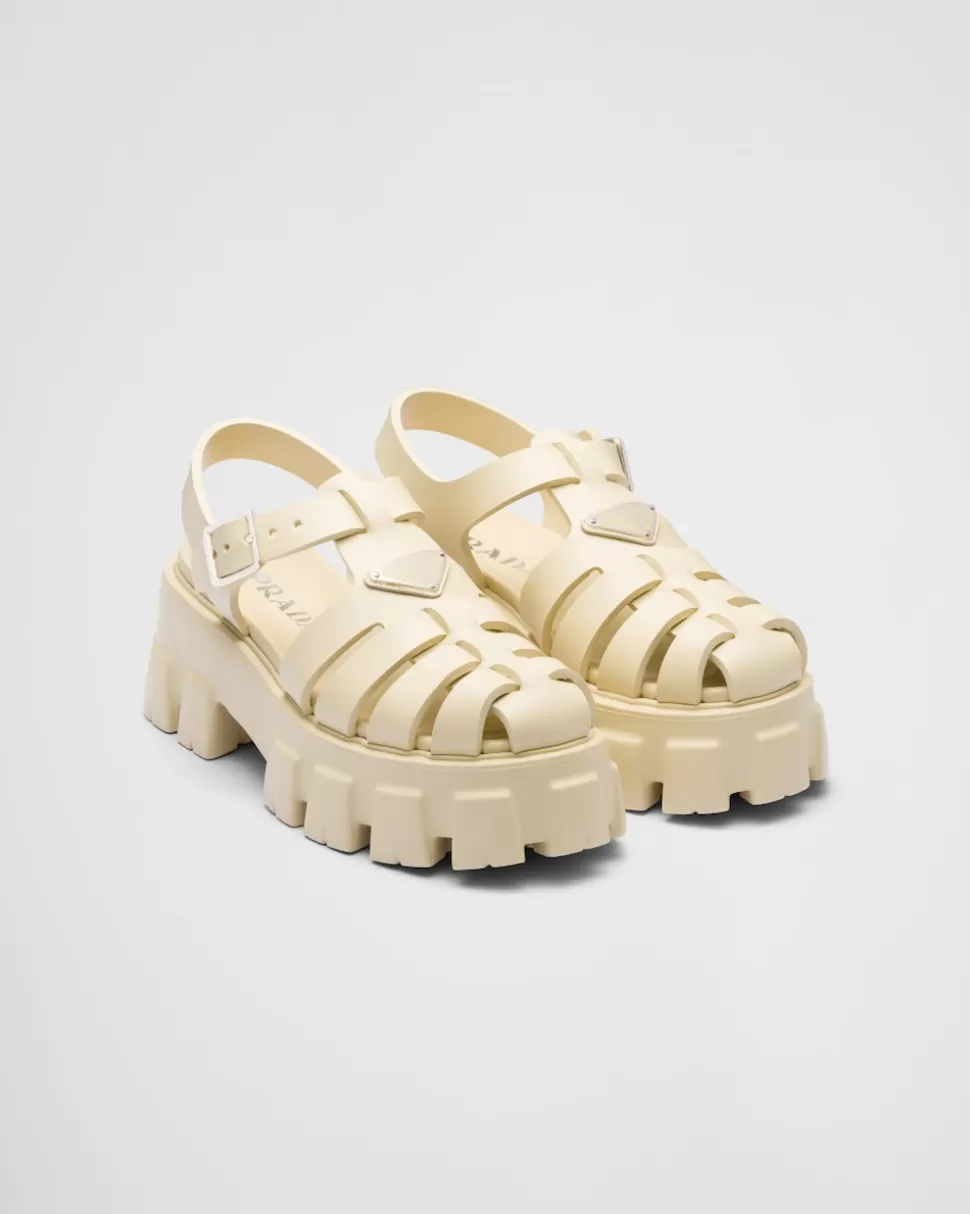 Prada Sandalias Monolith De Goma^Mujer SANDALIAS