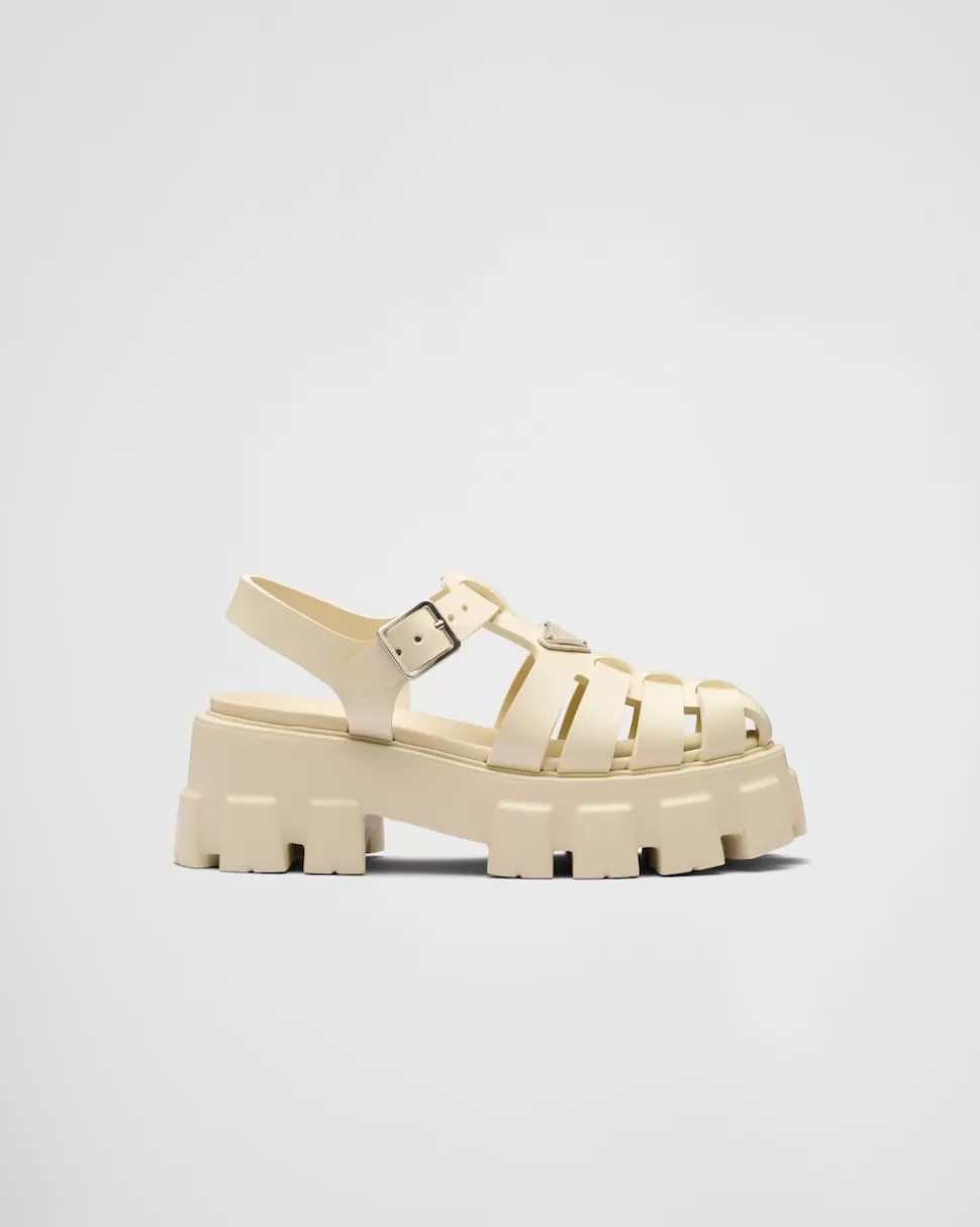 Prada Sandalias Monolith De Goma^Mujer SANDALIAS