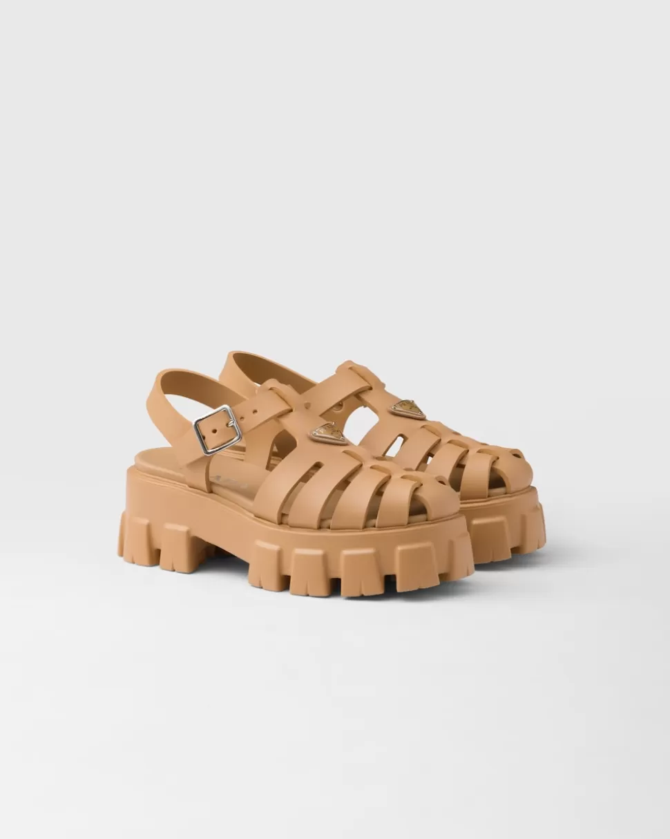 Prada Sandalias Monolith De Goma^Mujer SANDALIAS