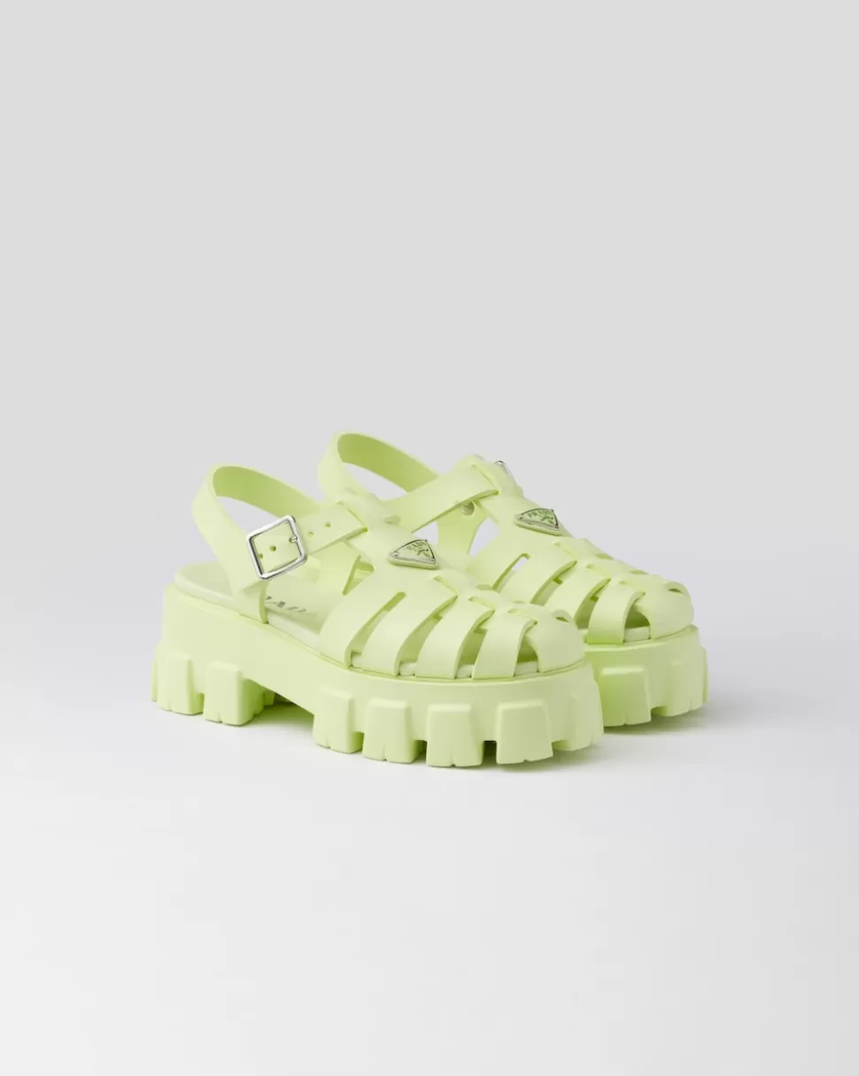Prada Sandalias Monolith De Goma^Mujer SANDALIAS