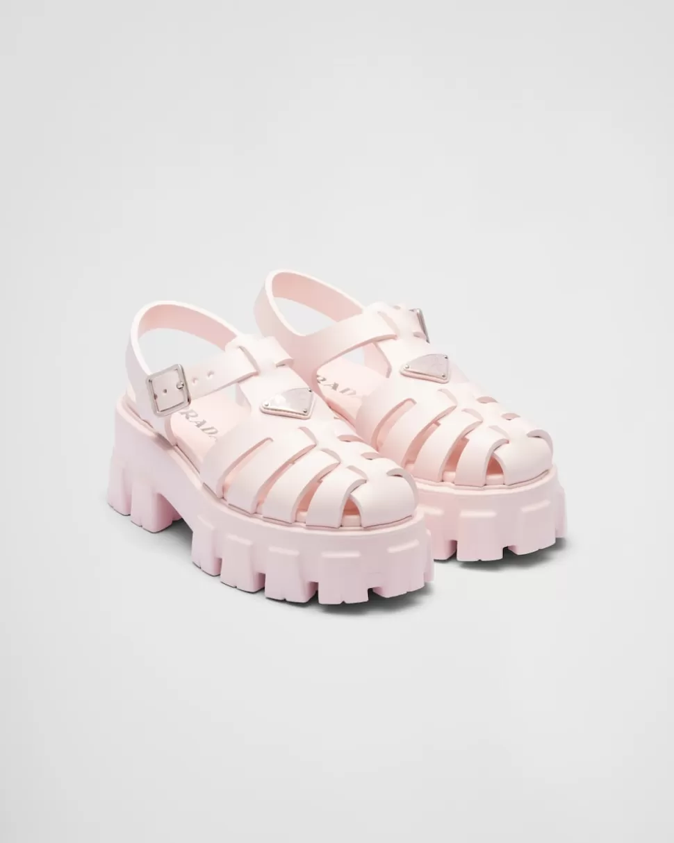 Prada Sandalias Monolith En Goma^Mujer SANDALIAS