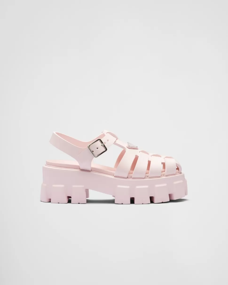 Prada Sandalias Monolith En Goma^Mujer SANDALIAS