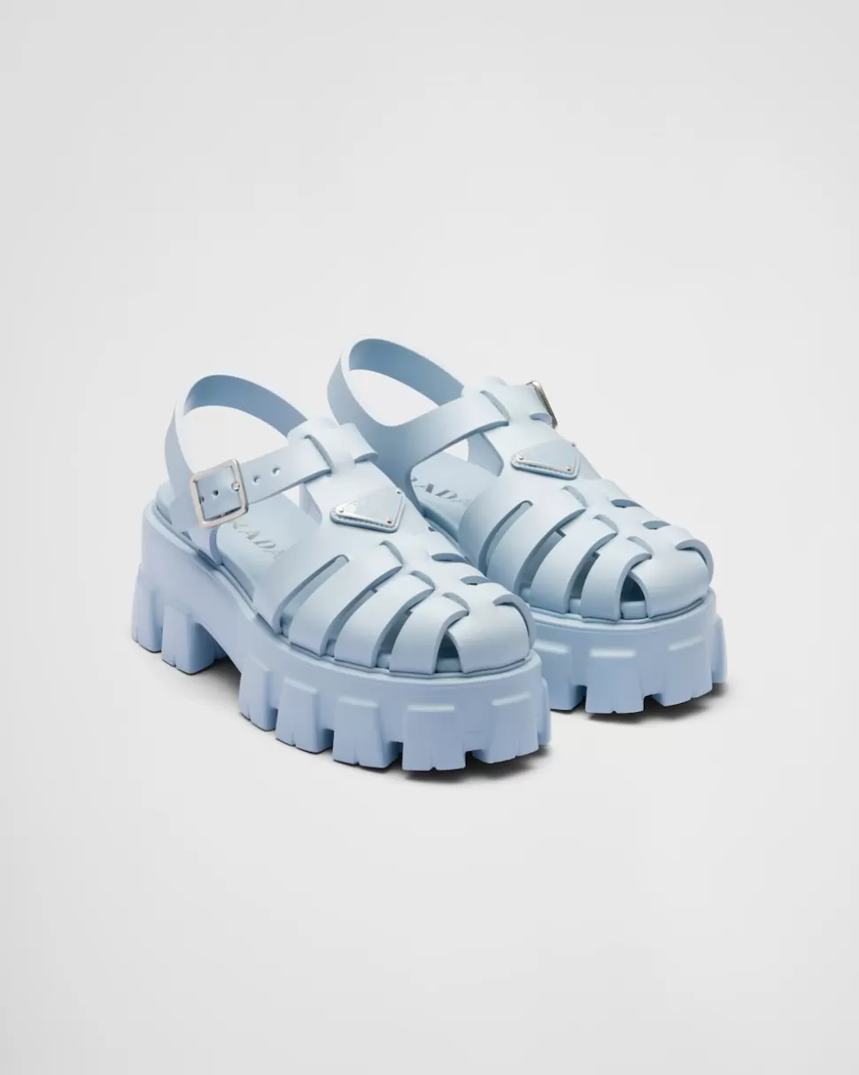 Prada Sandalias Monolith En Goma^Mujer SANDALIAS