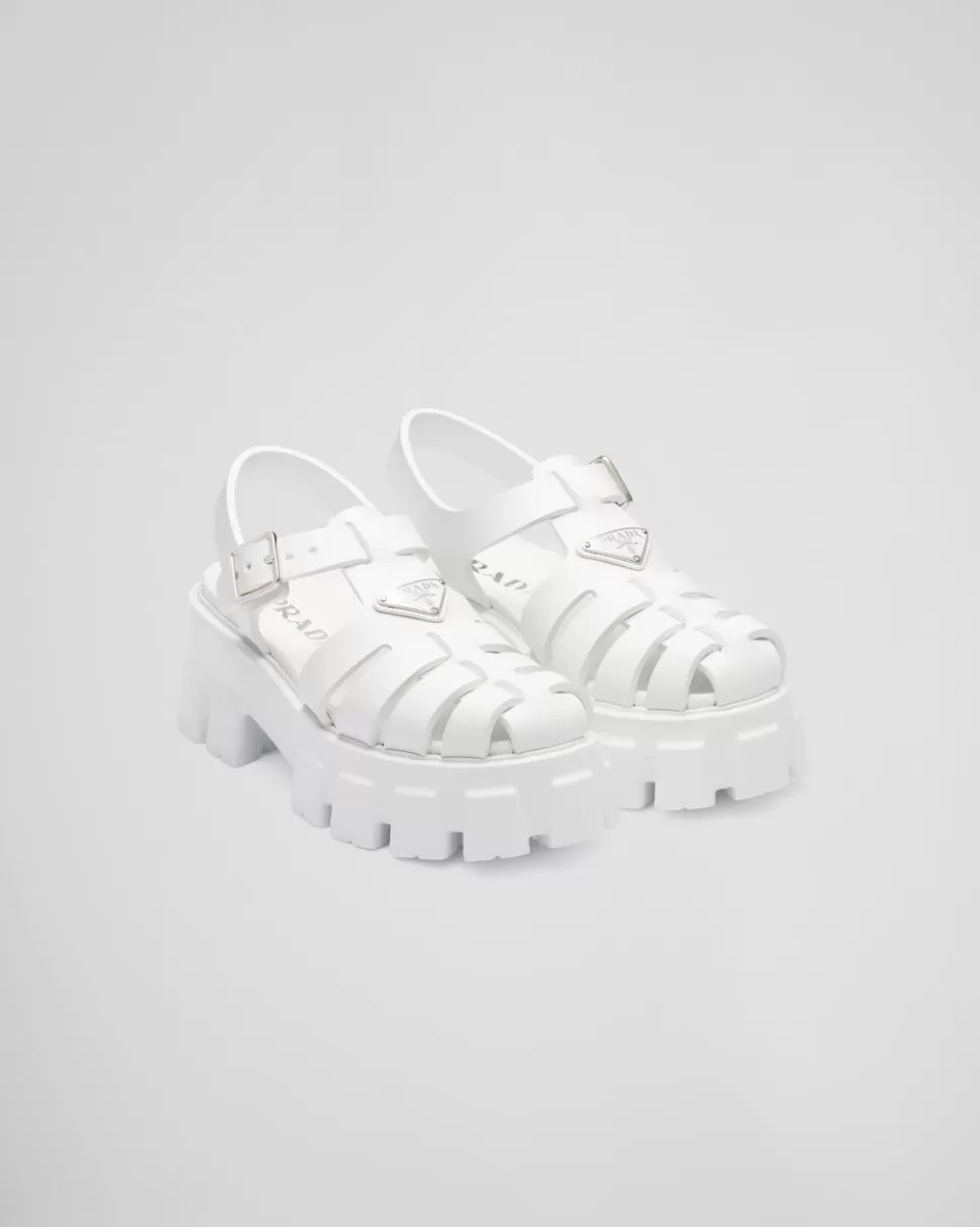 Prada Sandalias Monolith En Goma^Mujer SANDALIAS