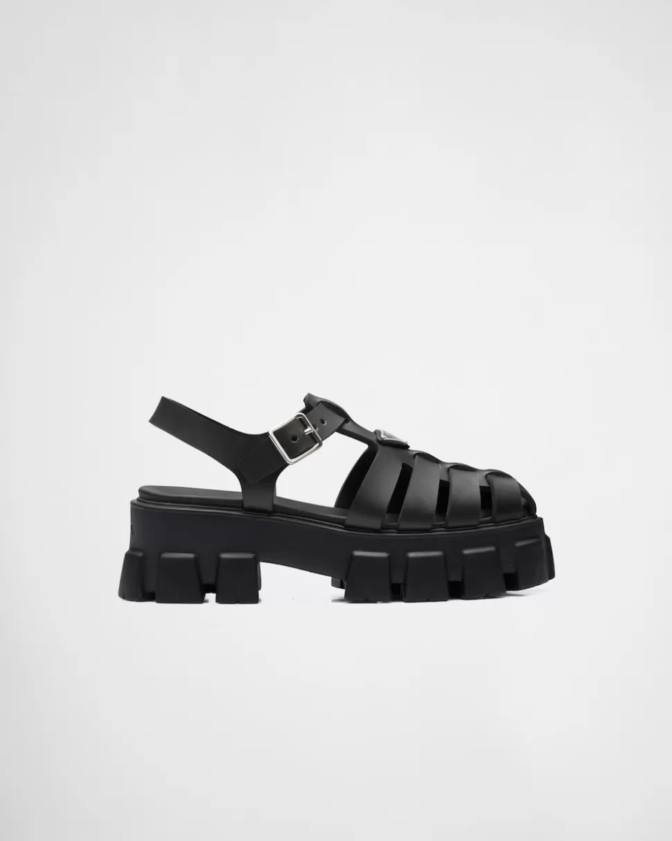 Prada Sandalias Monolith En Goma^Mujer SANDALIAS