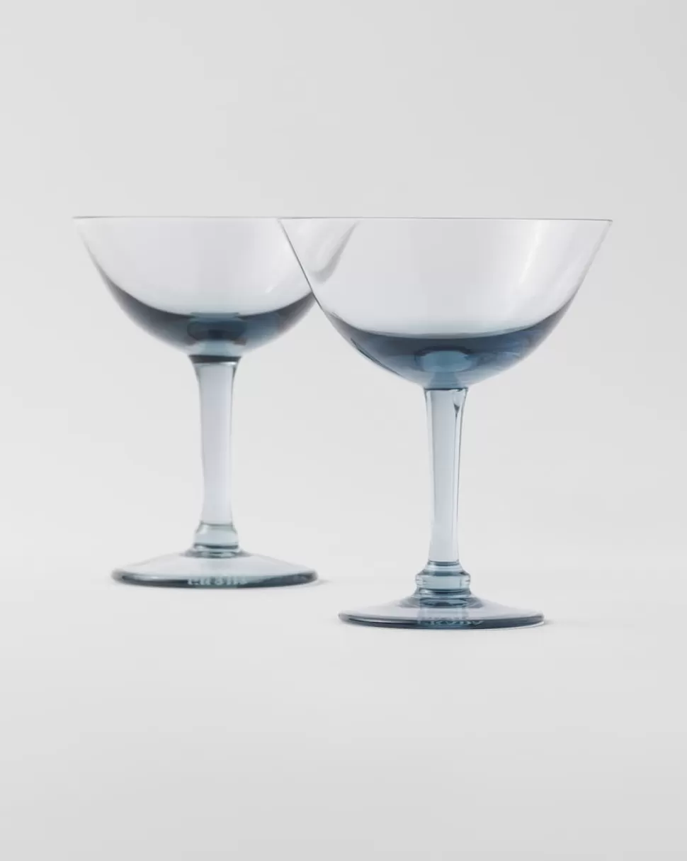 Prada Set De Dos Copas De Champán Pompadour De Cristal - New York^ COPAS Y VASOS