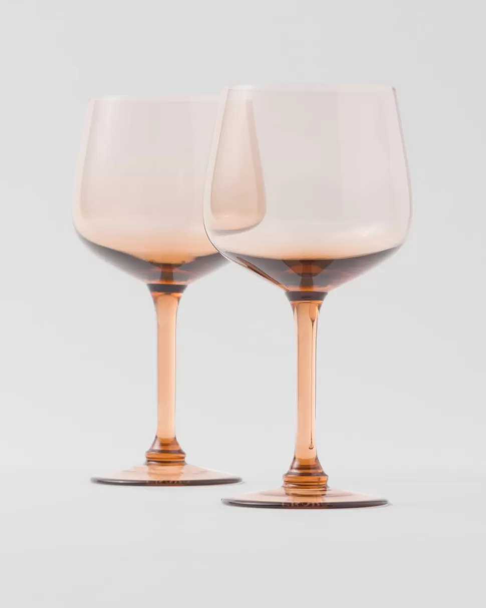Prada Set De Dos Copas De Vino Blanco De Cristal - New York^ COPAS Y VASOS