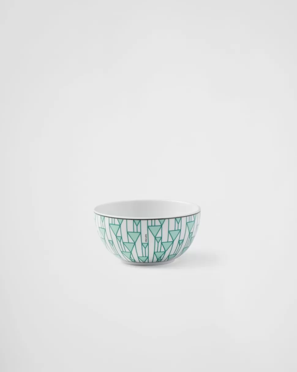 Prada Set De Dos Cuencos De Arroz O Cereales De Porcelana - Vienna Green^ PLATOS Y BOLES