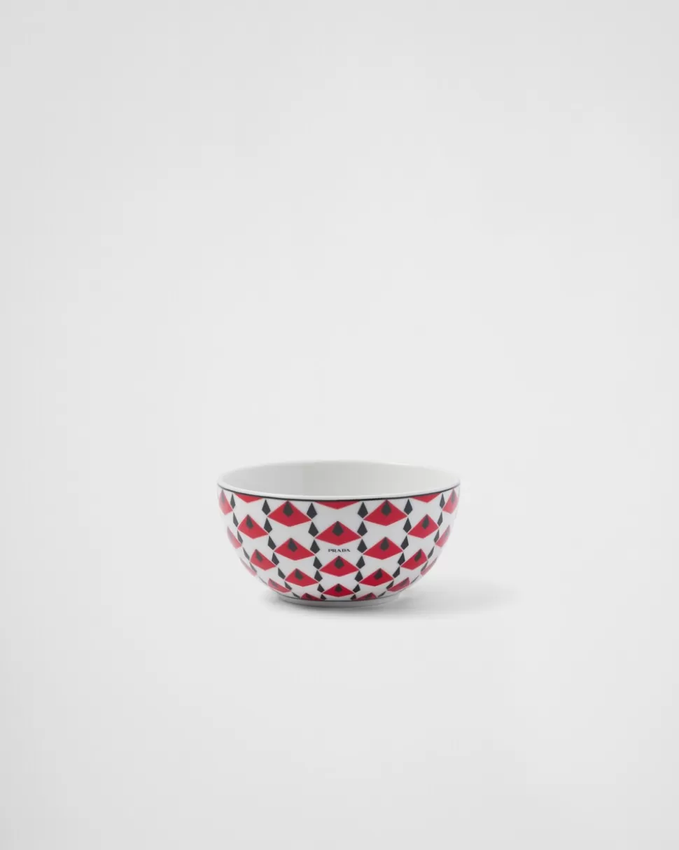 Prada Set De Dos Cuencos De Arroz O Cereales De Porcelana - Vienna Red^ PLATOS Y BOLES