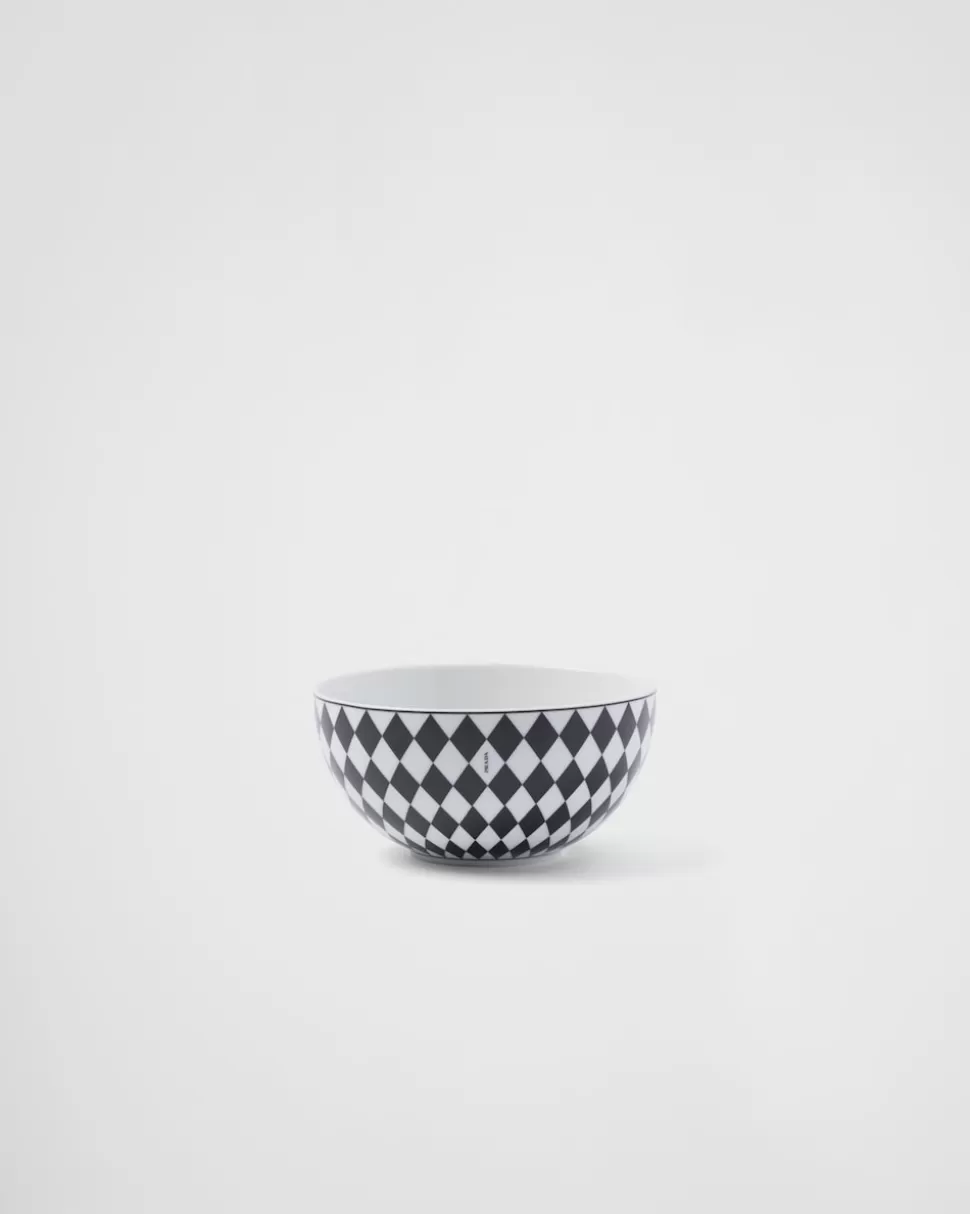 Prada Set De Dos Cuencos De Sopa De Porcelana - Checkerboard^ PLATOS Y BOLES