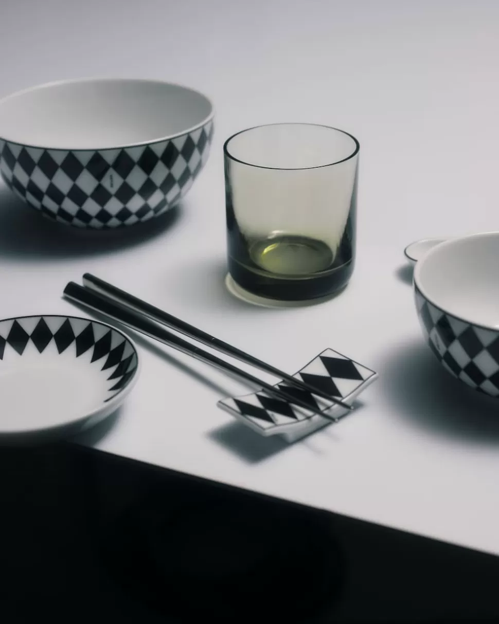 Prada Set De Dos Cuencos De Sopa De Porcelana - Checkerboard^ PLATOS Y BOLES