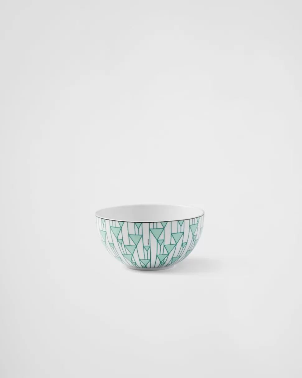 Prada Set De Dos Cuencos De Sopa De Porcelana - Vienna Green^ PLATOS Y BOLES