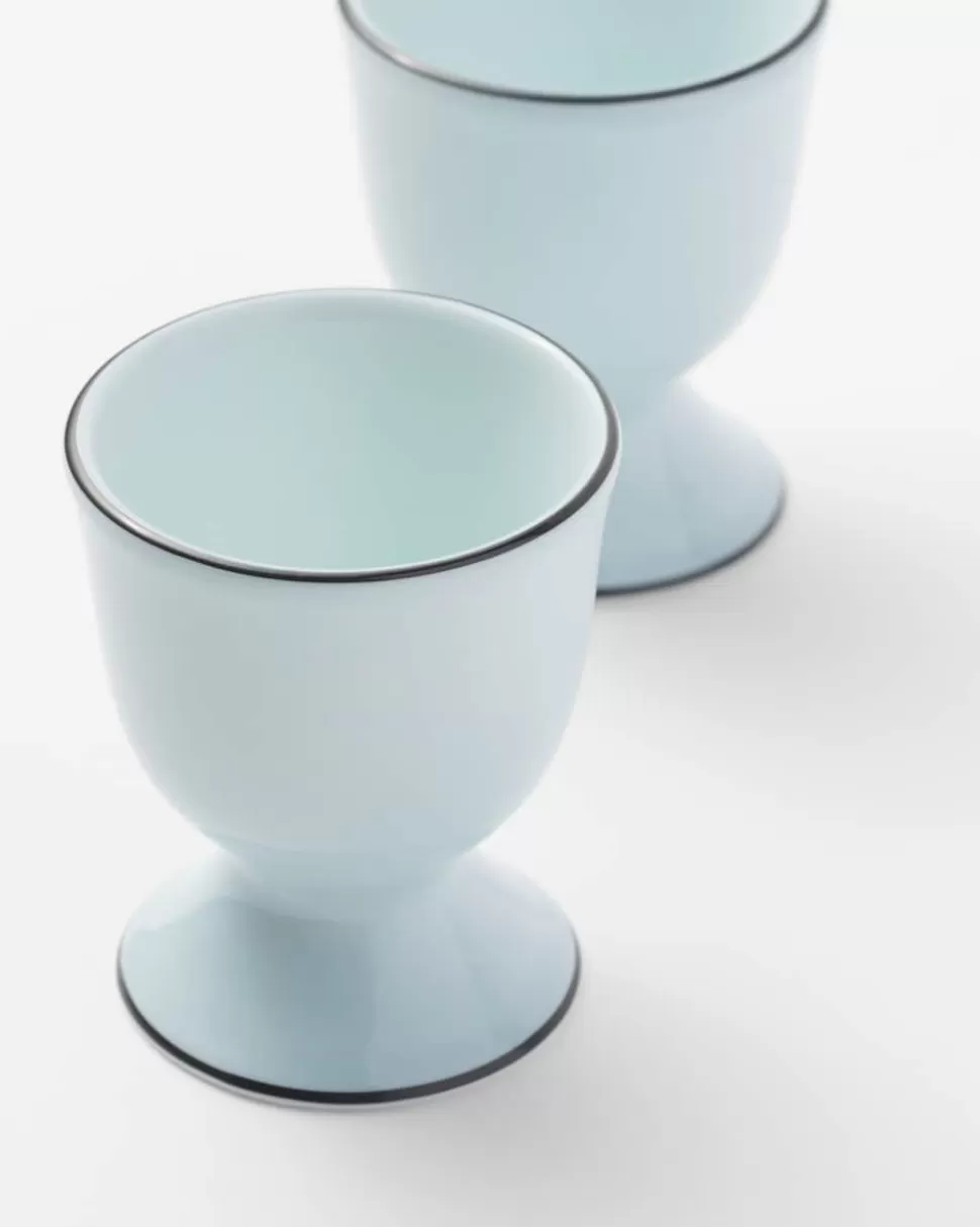 Prada Set De Dos Hueveras De Porcelana - Celadon^ BANDEJAS Y ACCESORIOS DE MESA