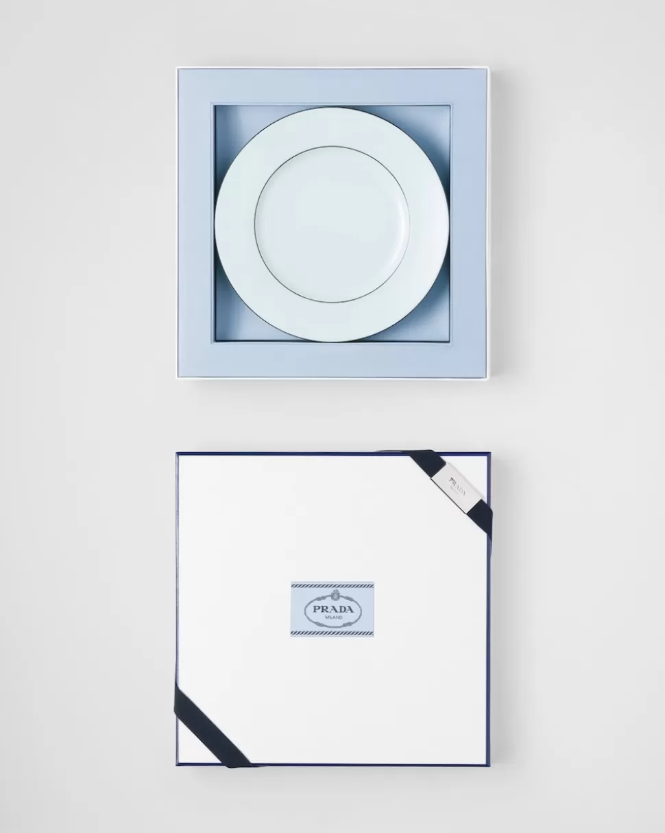 Prada Set De Dos Platos De Postre De Porcelana - Celadon^ PLATOS Y BOLES