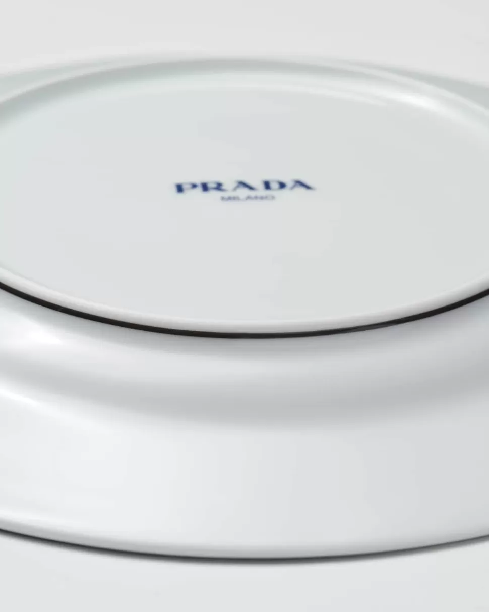 Prada Set De Dos Platos Llanos De Porcelana - Vienna Green^ PLATOS Y BOLES