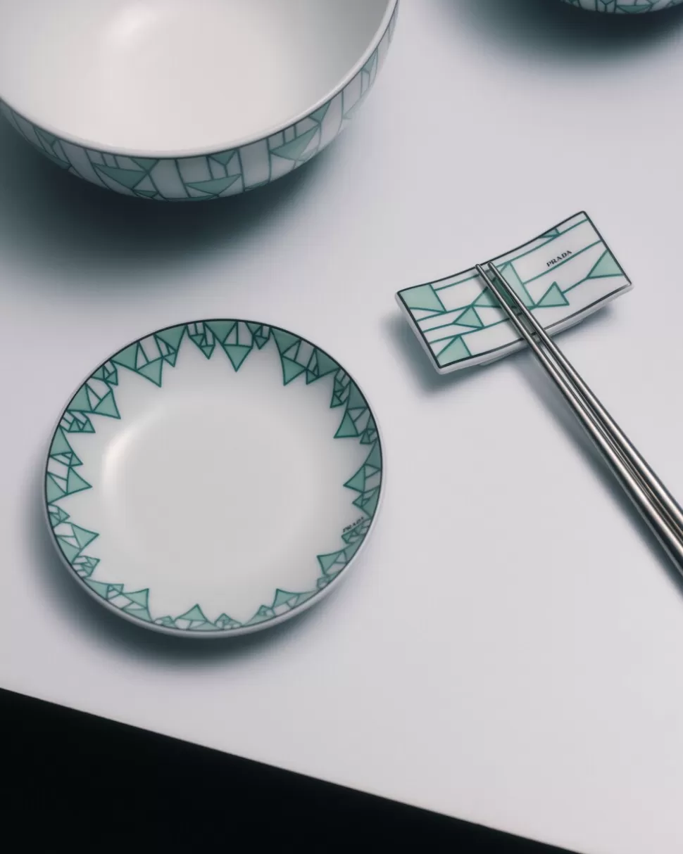 Prada Set De Dos Soportes Para Palillos De Porcelana - Vienna Green^ BANDEJAS Y ACCESORIOS DE MESA