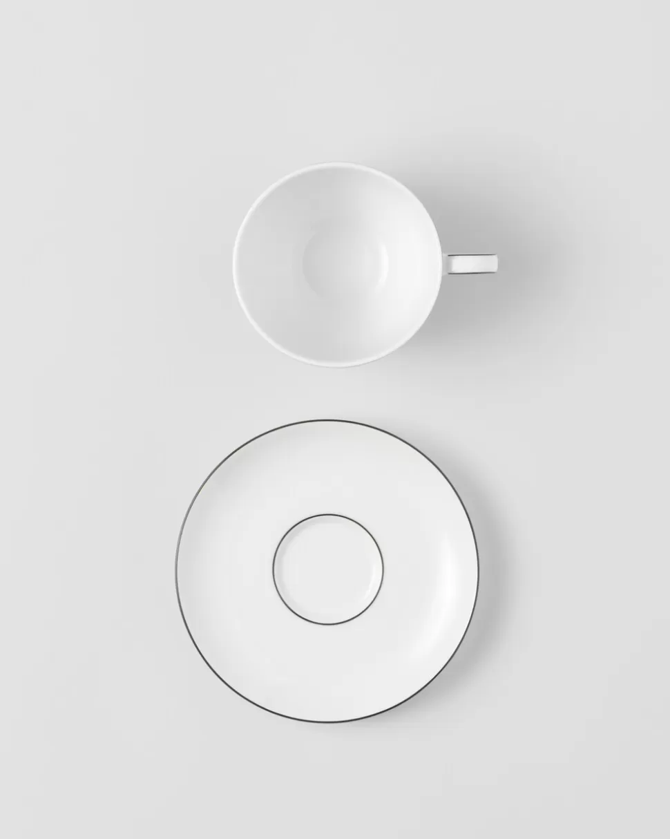 Prada Set De Dos Tazas De Capuchino De Porcelana - Stripes^ TÉ Y CAFÉ