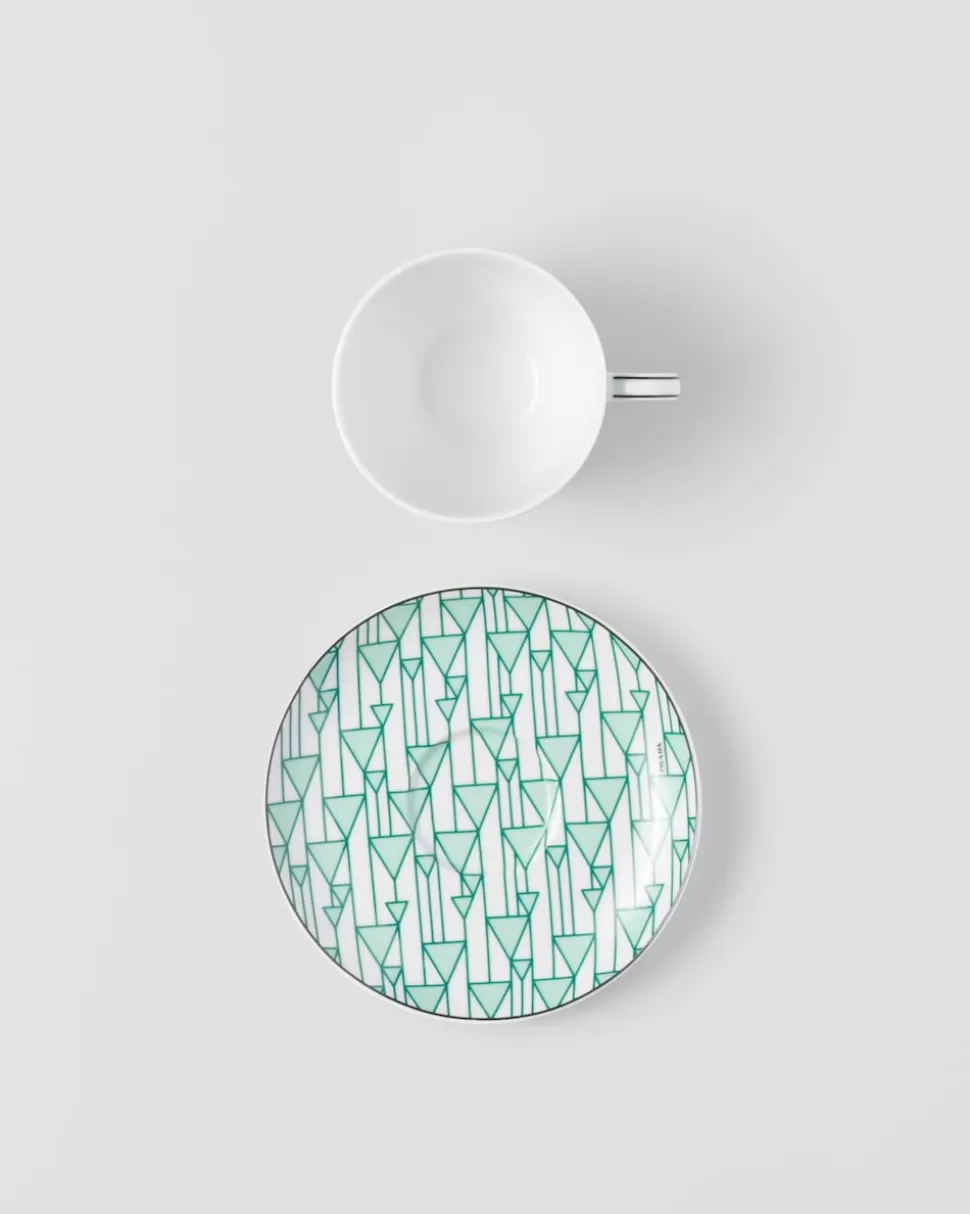 Prada Set De Dos Tazas De Té De Porcelana - Vienna Green^ TÉ Y CAFÉ