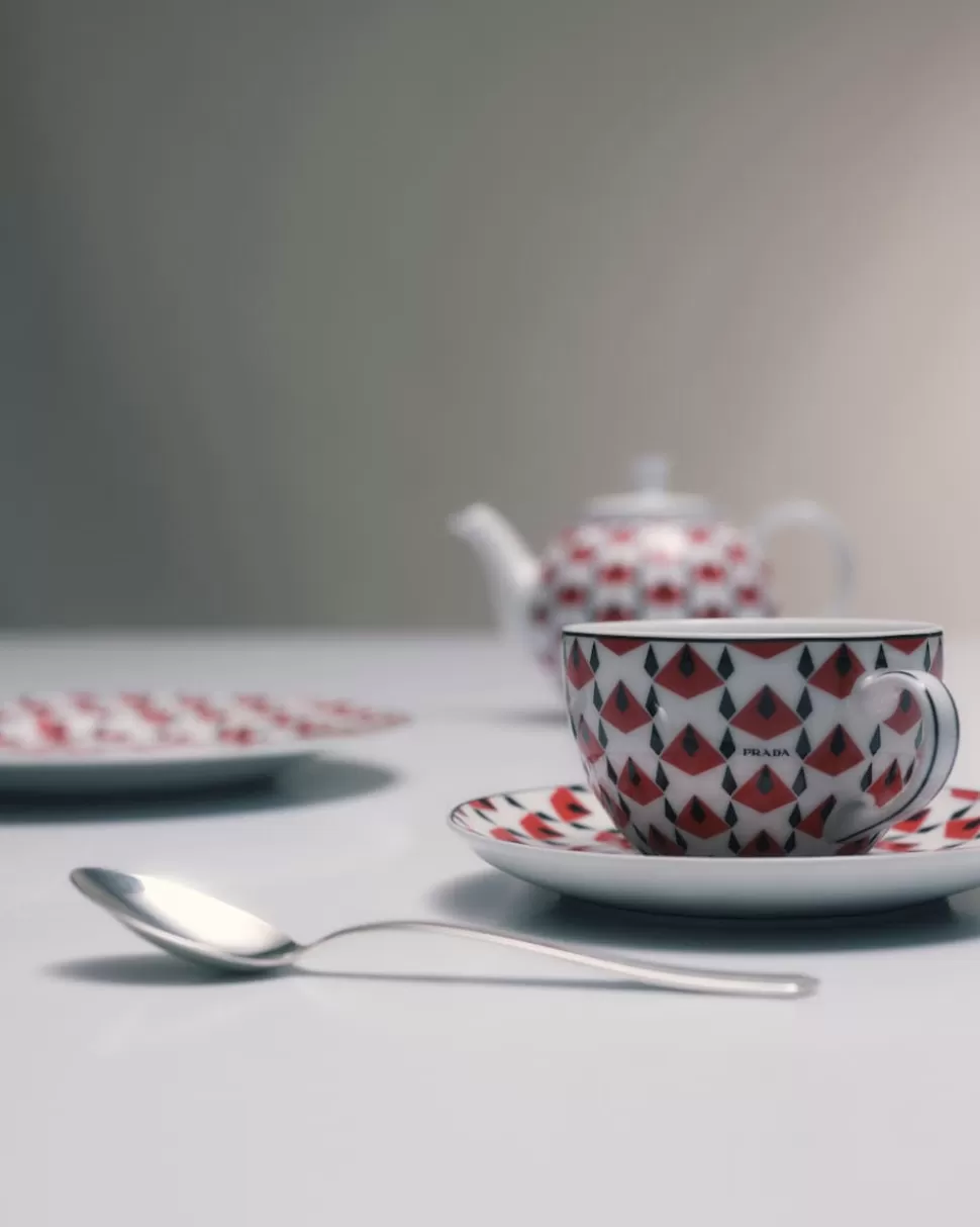Prada Set De Dos Tazas De Té De Porcelana - Vienna Red^ TÉ Y CAFÉ