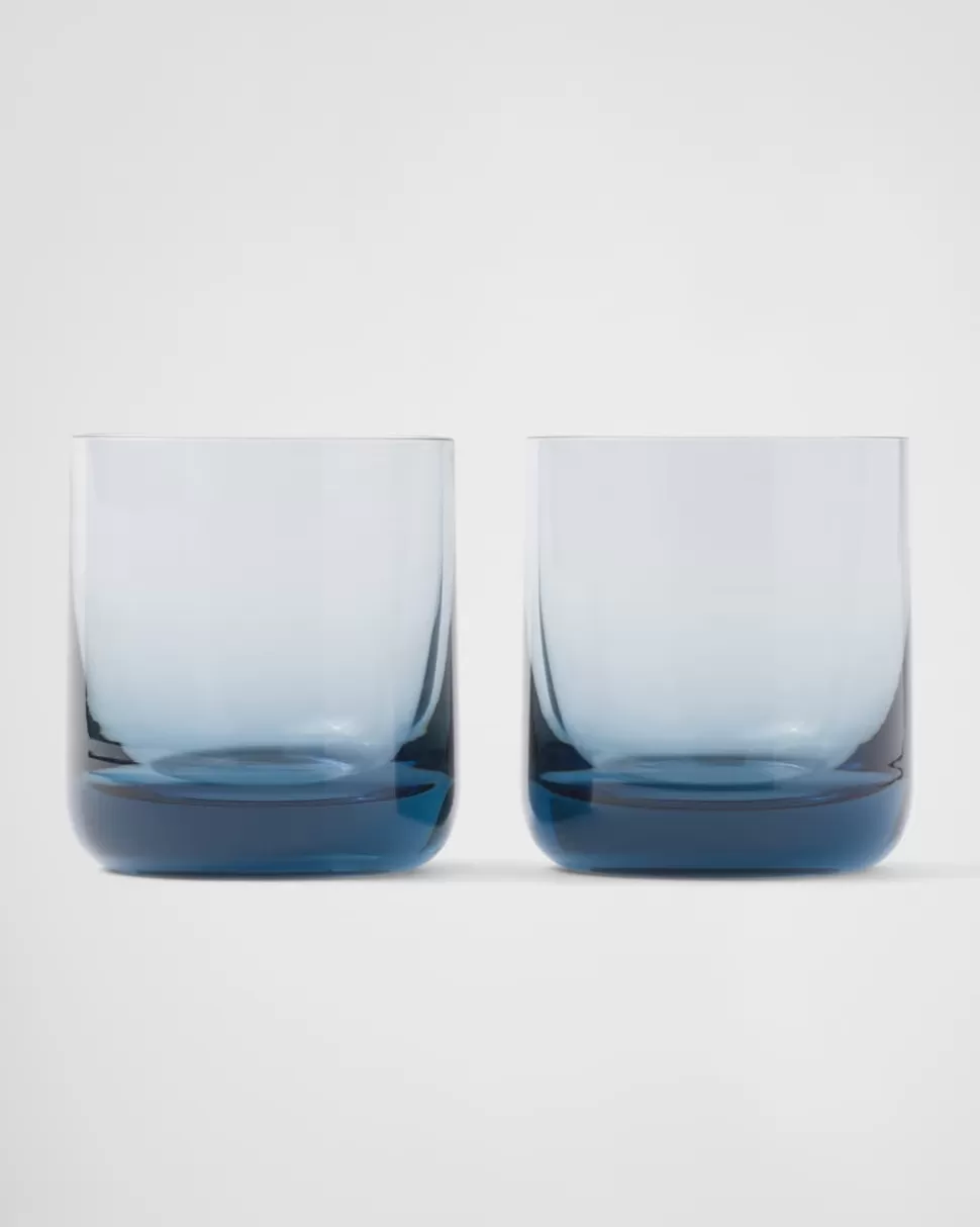 Prada Set De Dos Vasos De Cristal - Plinth^ COPAS Y VASOS