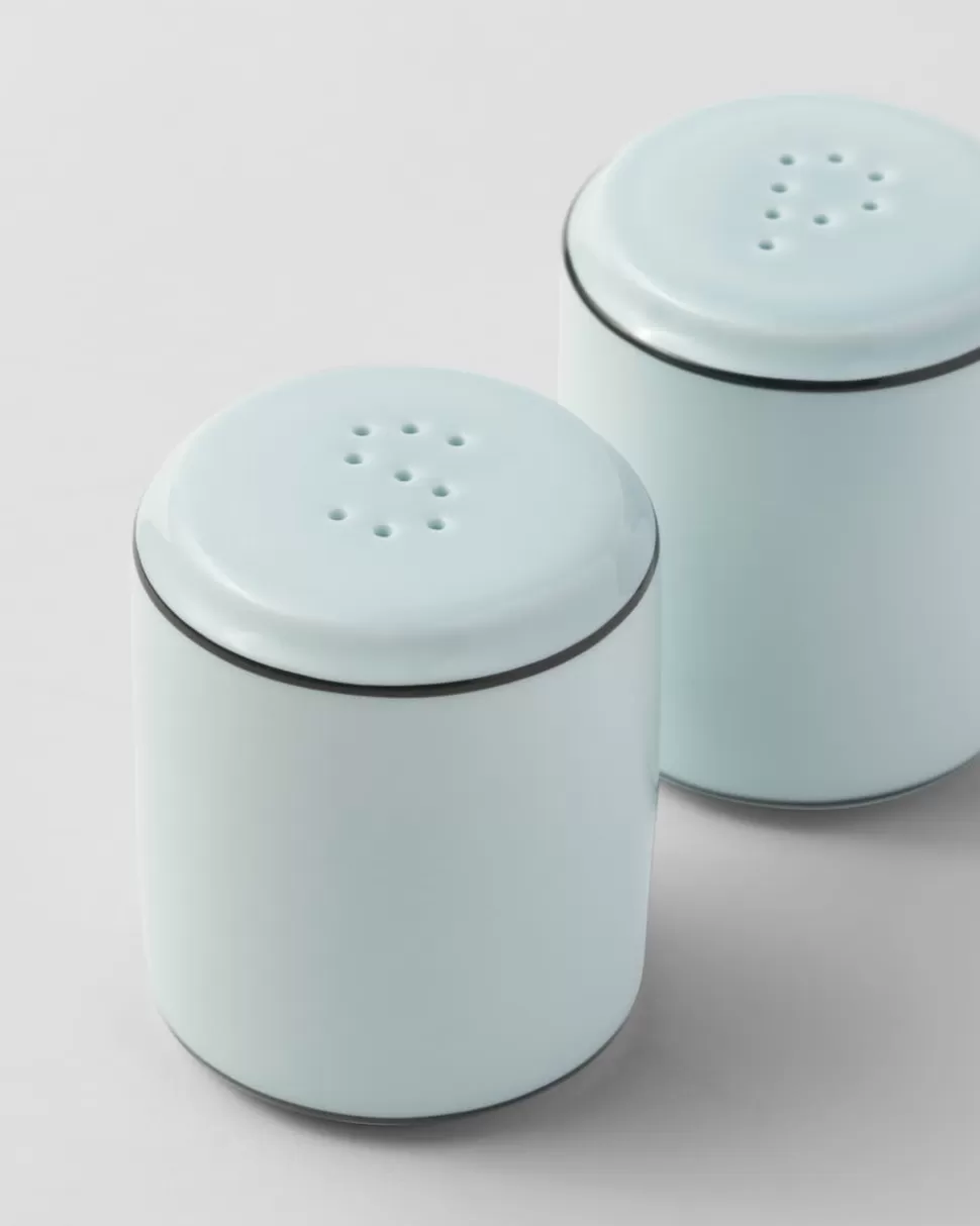 Prada Set De Salero Y Pimentero De Porcelana - Celadon^ BANDEJAS Y ACCESORIOS DE MESA
