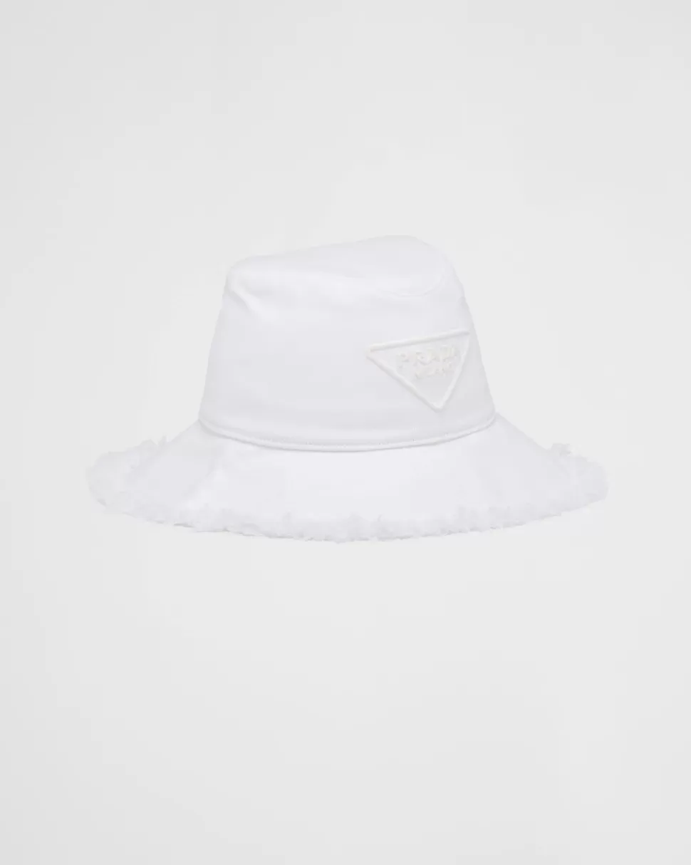 Prada Sombrero De Dril^Mujer SOMBREROS Y GUANTES