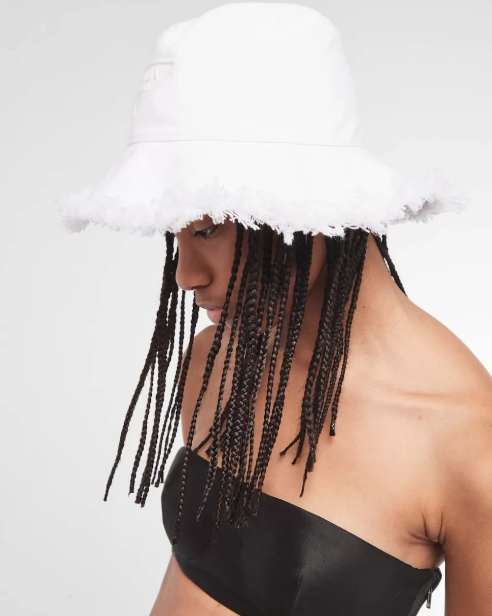 Prada Sombrero De Dril^Mujer SOMBREROS Y GUANTES