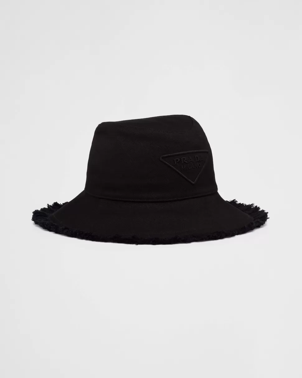 Prada Sombrero De Dril^Mujer SOMBREROS Y GUANTES