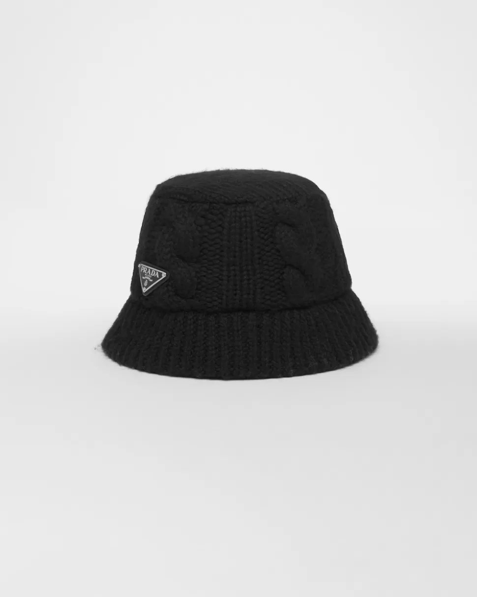 Prada Sombrero De Pescador De Lana^Mujer SOMBREROS Y GUANTES