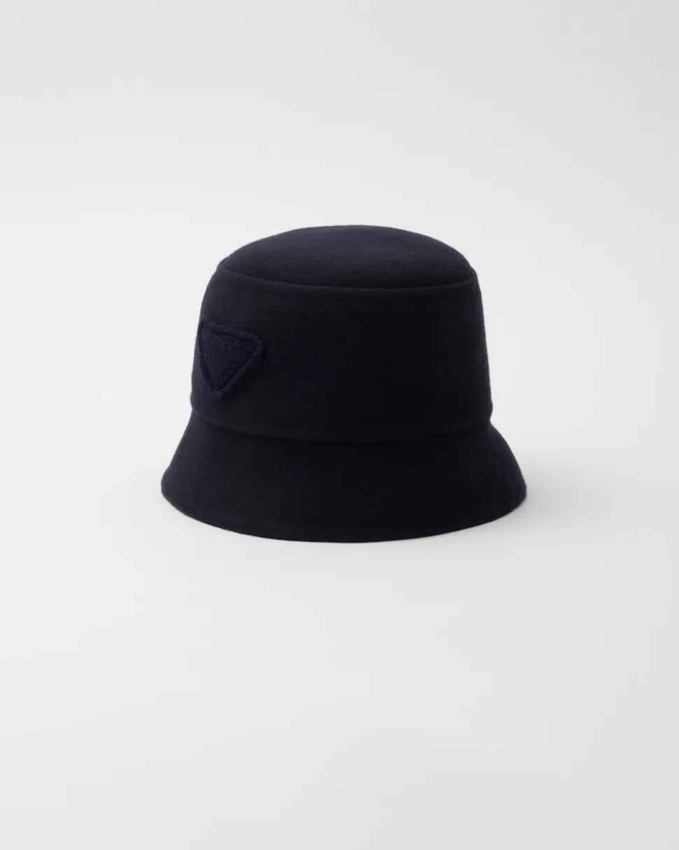 Prada Sombrero De Pescador De Paño Velur^Hombre SOMBREROS Y GUANTES